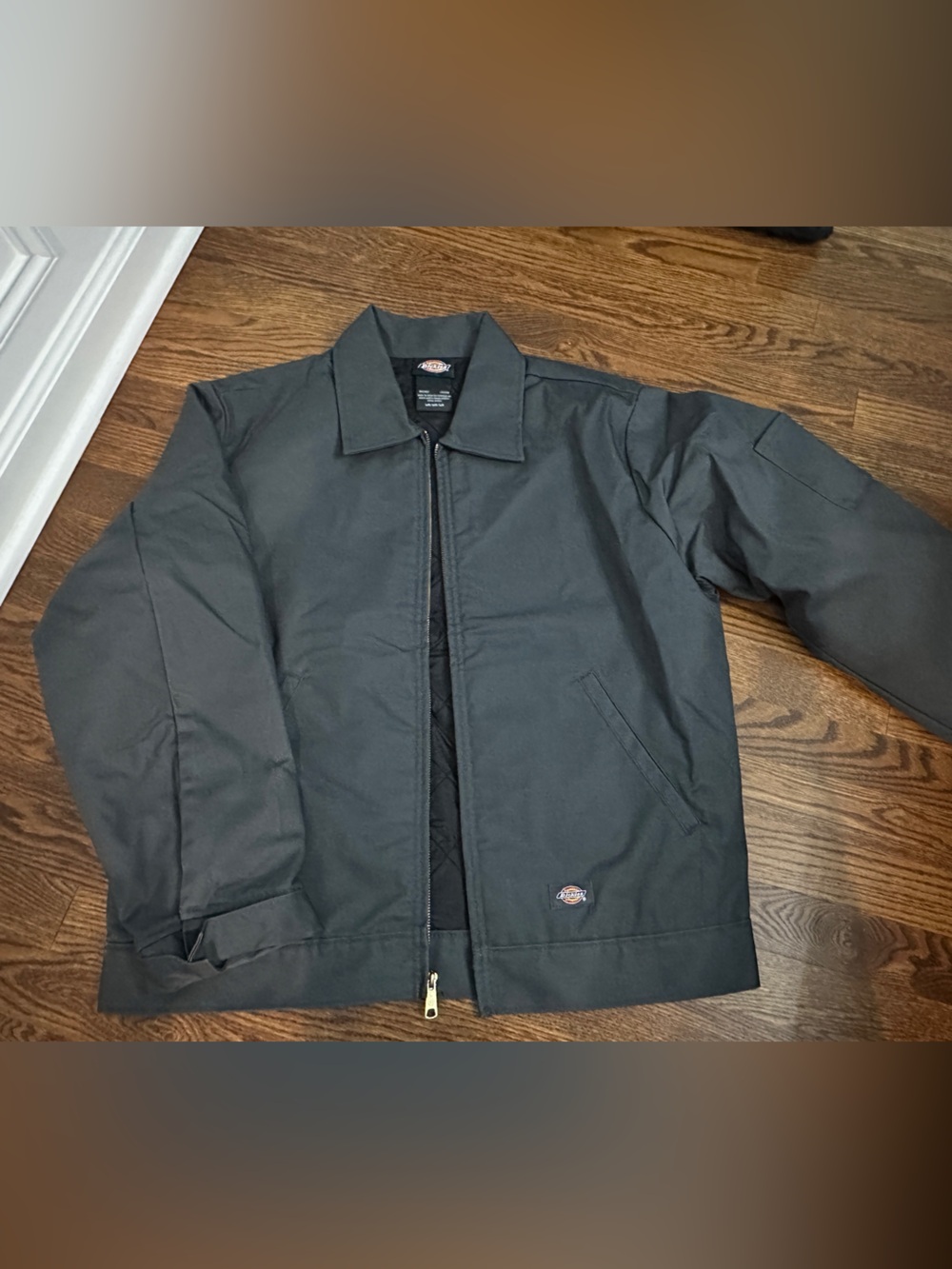 Dickies Eisenhower Men's Dark Gray Zip-Front Work Jacket